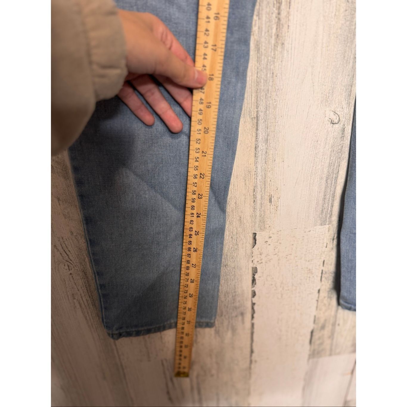 Shein Shein XS High Rise Blue Skinny Jeans Distressed Knee Stretch Size 25" / US 0 / IT 36 - 5 Thumbnail