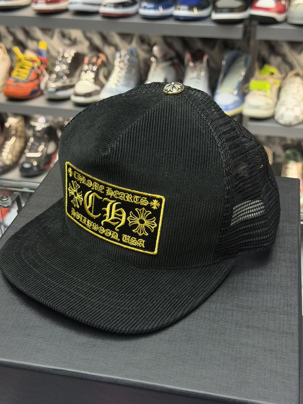 Chrome Hearts Chrome Hearts Hollywood Corduroy Trucker Hat Size ONE SIZE - 1 Thumbnail