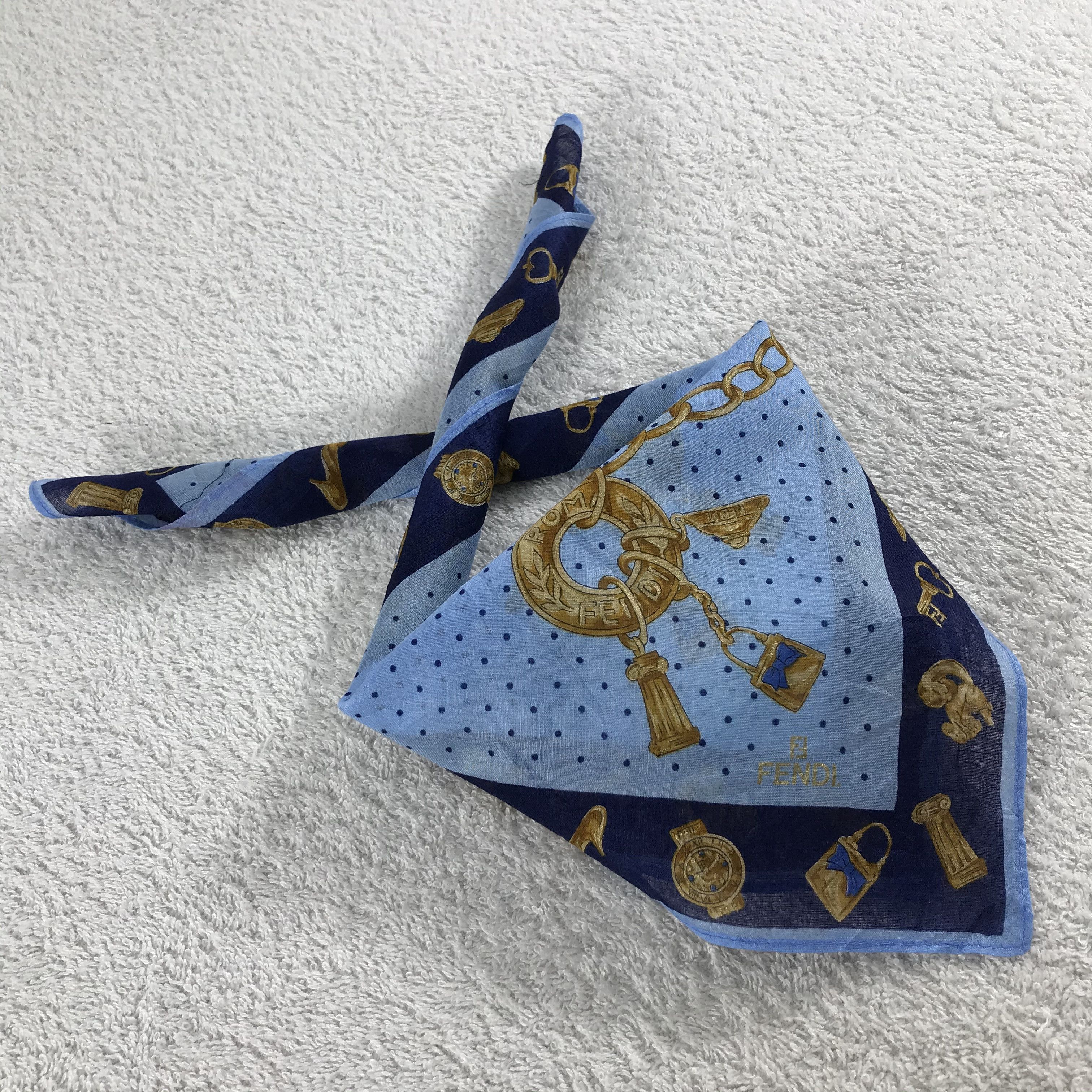Vintage Vintage Fendi Bandana / Handkerchief / Neckerchief - S109 Size ONE SIZE - 4 Thumbnail