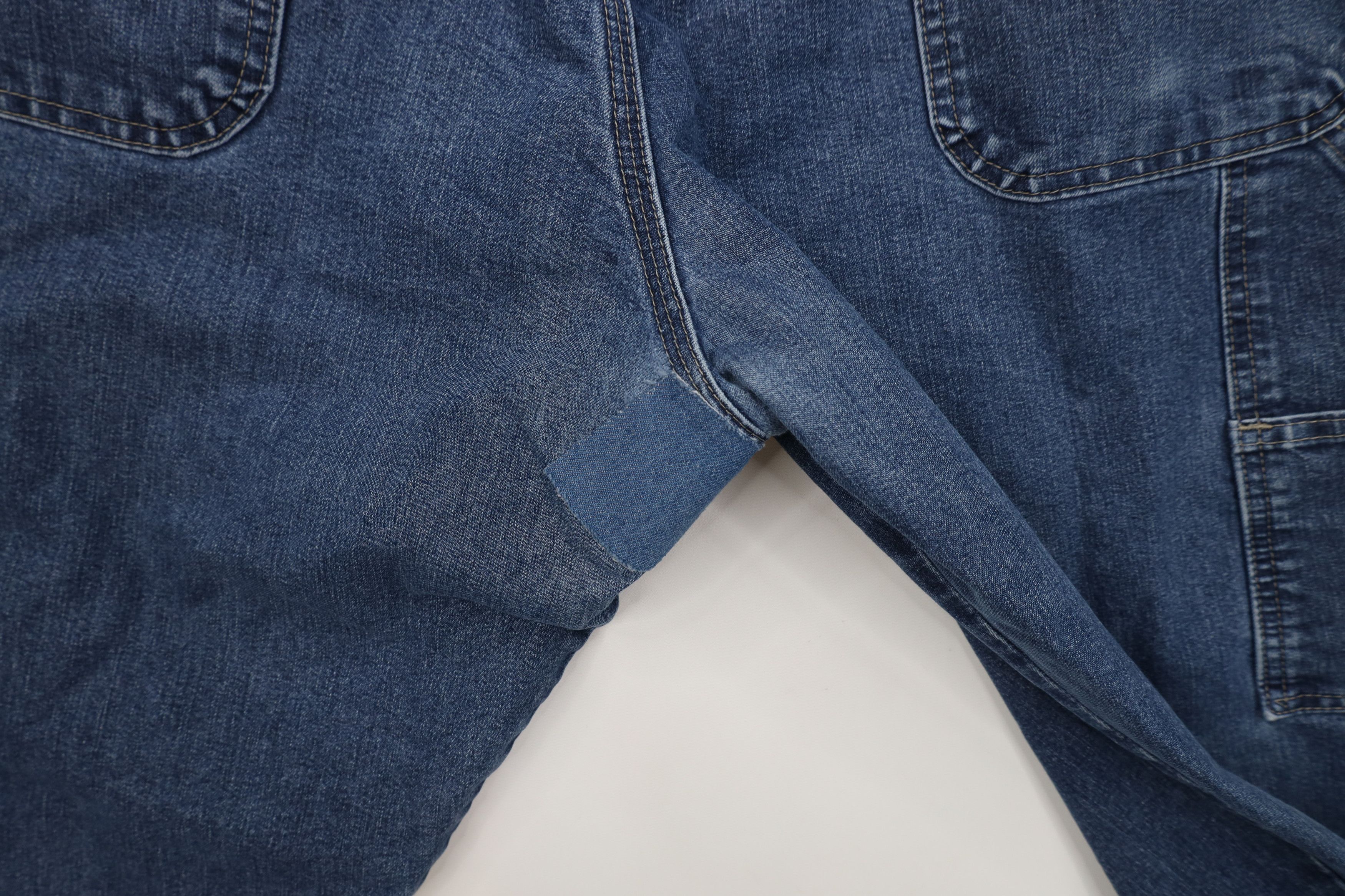Wrangler Vintage 90s Y2K Wrangler Wide Leg Dungaree Denim Jeans Size US 38 / EU 54 - 14 Thumbnail