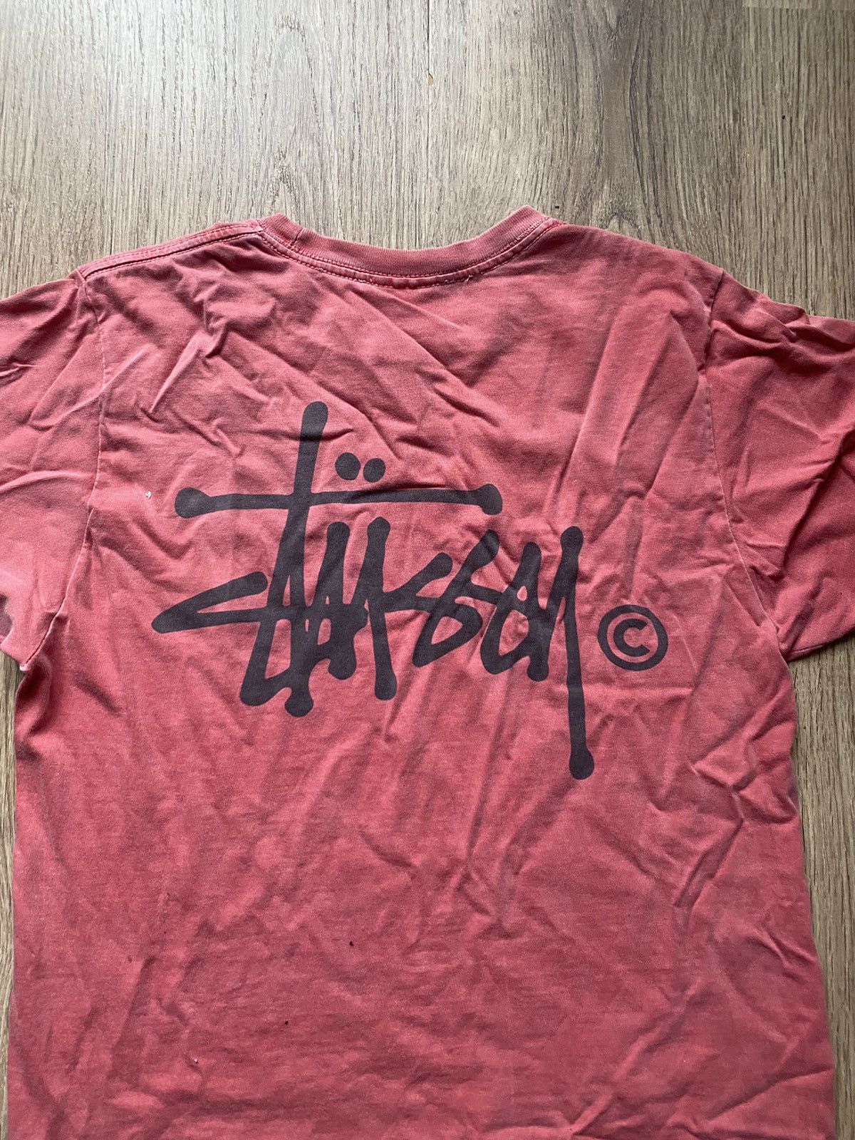 Stussy × Vintage Vintage Stussy pink washed Y2K big logo shirt Size US S / EU 44-46 / 1 - 4 Thumbnail