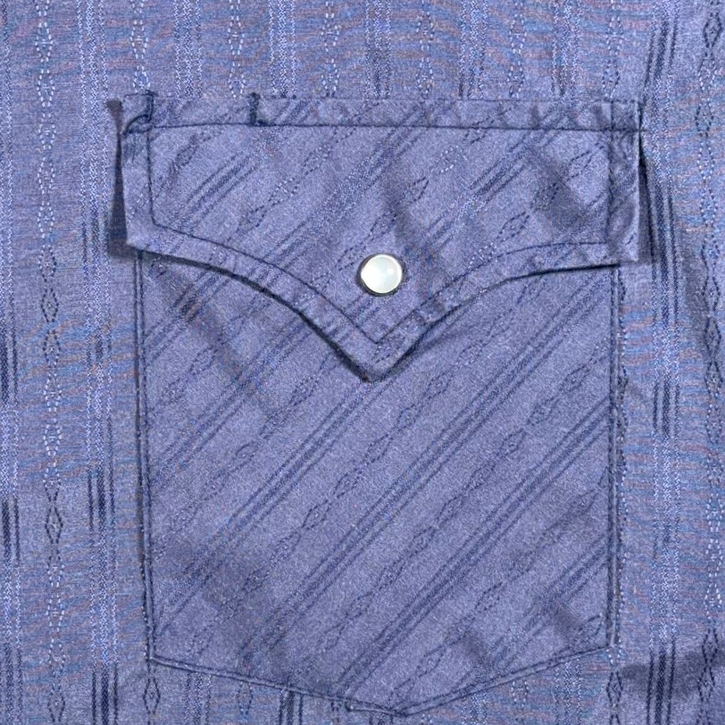 Vintage VINTAGE Ely Cattleman Western Shirt Adult LARGE Blue Pearl Snap Cowboy Dobby 90s Ladies Womens Men Girls Boys Size US L / EU 52-54 / 3 - 4 Thumbnail