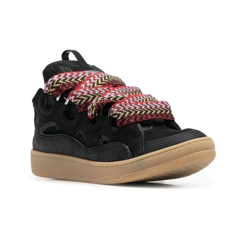 Lanvin oc11z0325 Curb Low Top Sneakers in Black Size US 8 / EU 41 - 3 Thumbnail