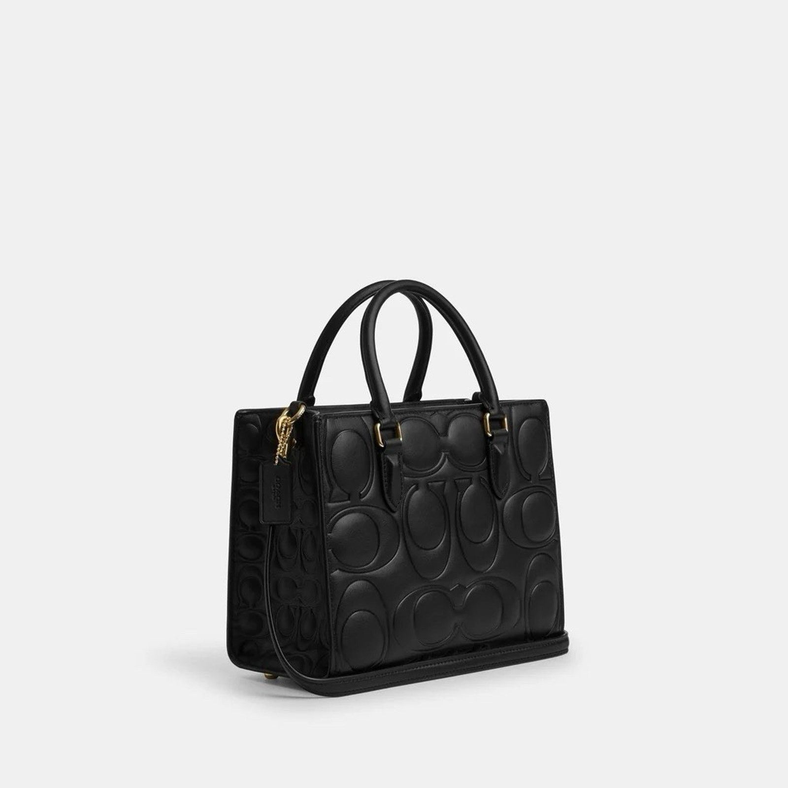 Coach NWT Coach Maggie Small Tote Bag Leather Black CY670 Size ONE SIZE - 9 Thumbnail