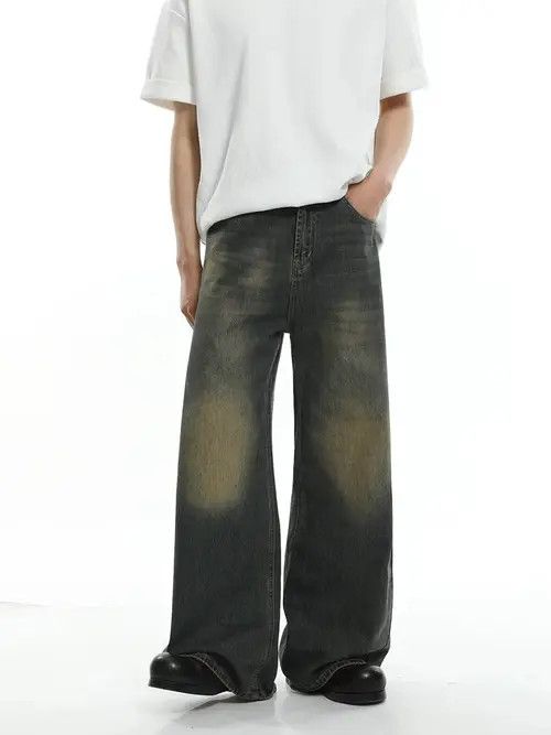 Designer × Japanese Brand × Vintage Vintage Straight Wide Leg Blue Jeans Size US 31 - 3 Thumbnail