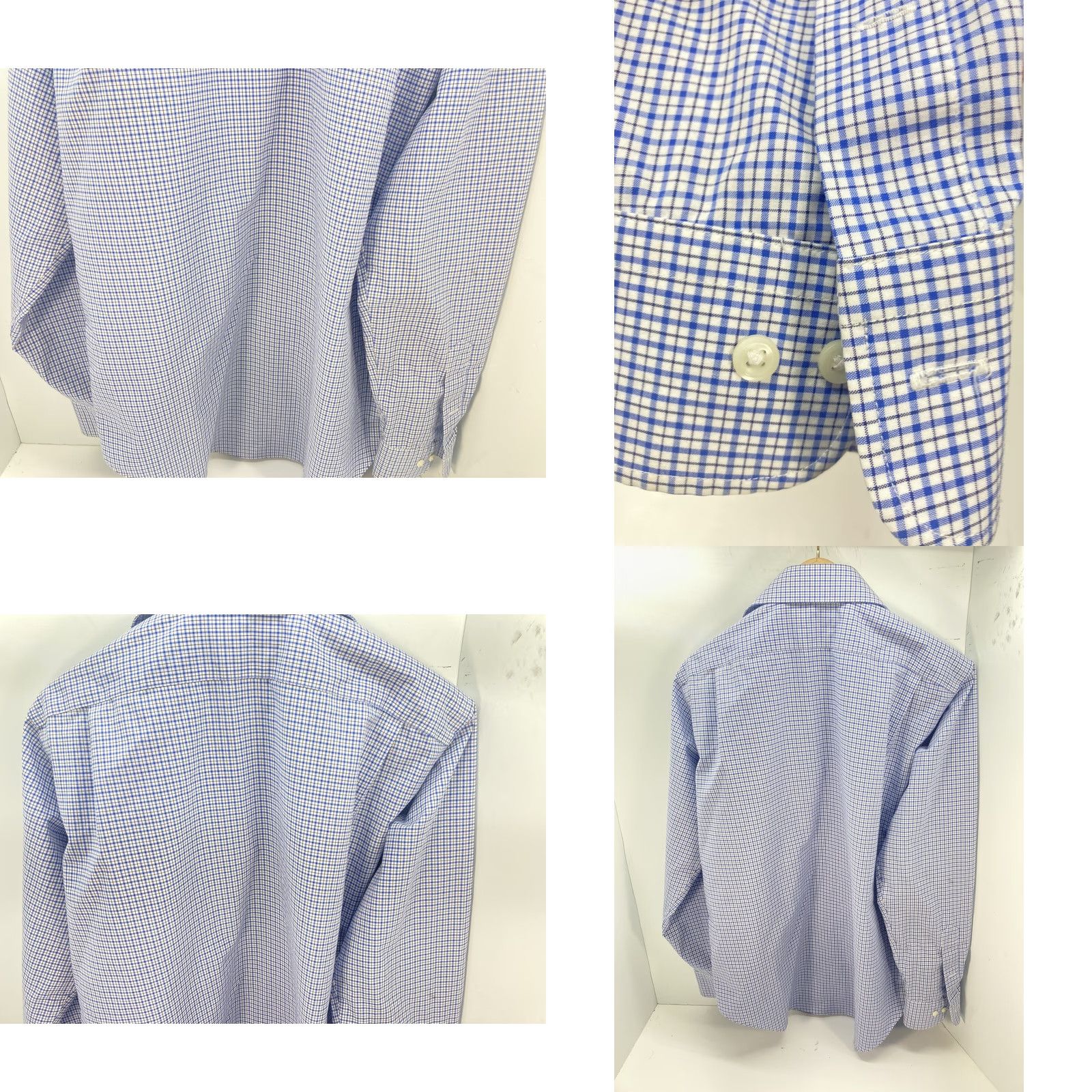 Ralph Lauren Ralph Lauren Dress Shirt Men Long Sleeve Non Iron Blue Check 15.5/35 M Size 40R - 8 Thumbnail