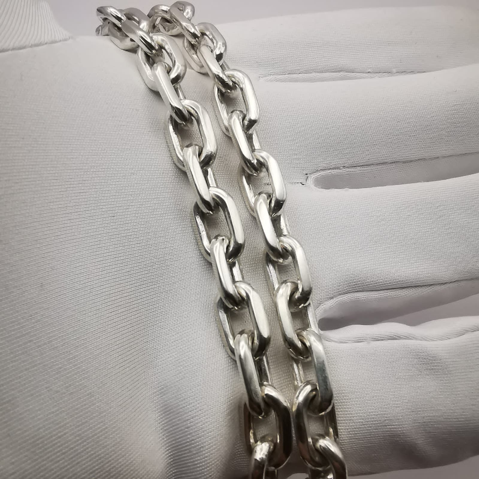 Sterling Silver Vintage 925 Sterling Silver Men's Jewelry Chain 104g Size ONE SIZE - 7 Thumbnail