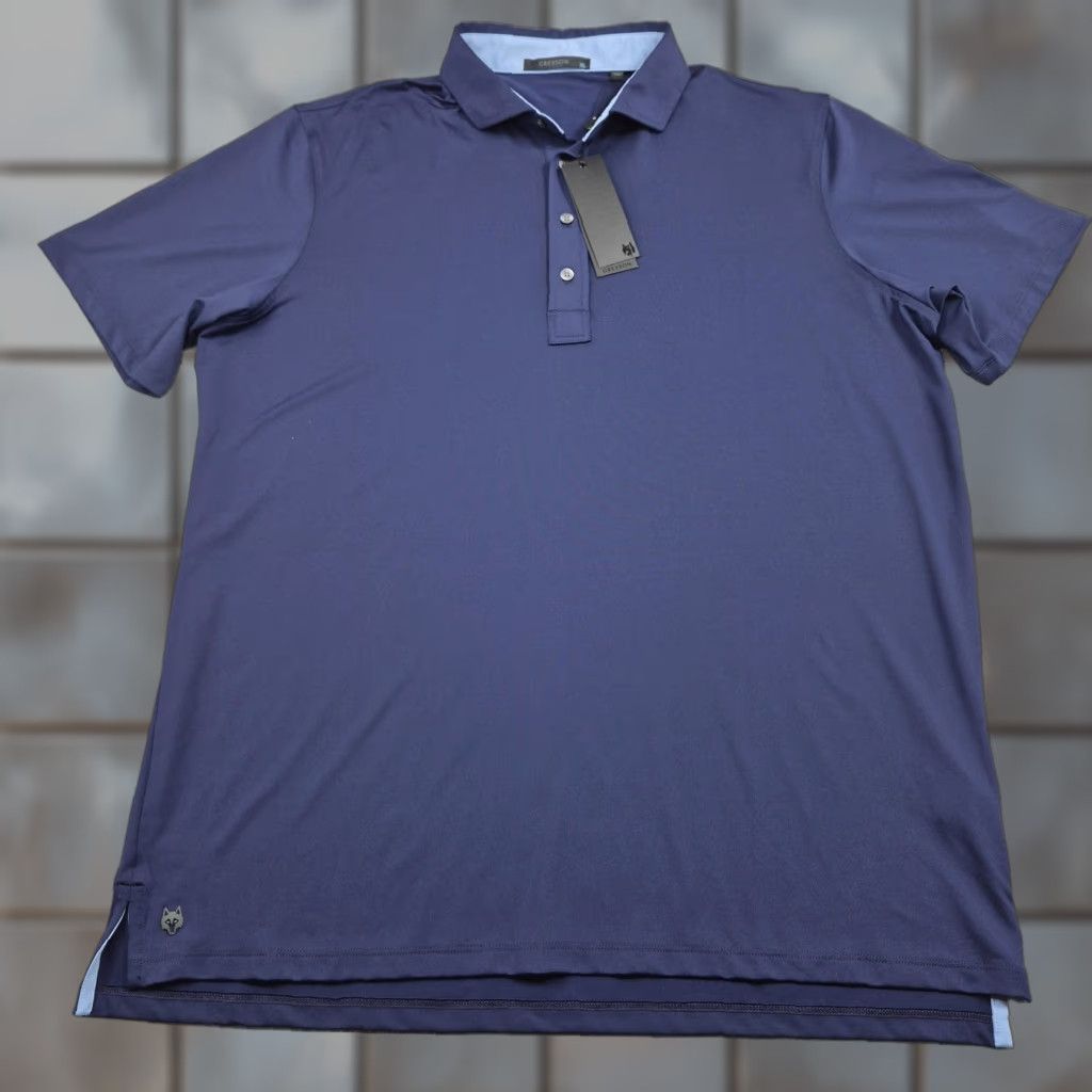 Vintage Greyson Tala Golf Polo Shirt Mens XL Blue Polo Short Sleeve Activewear Casual 7 abc Performance Stretch Tech Logo Embroidered Size US XL / EU 56 / 4 - 1 Thumbnail