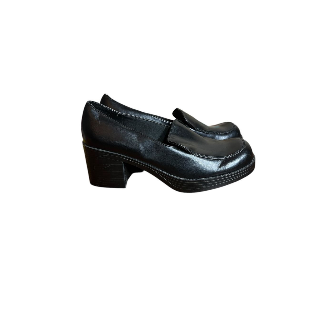 Other Vintage Lower East Side Y2K Platform Heels Black Slip On Loa Size US 9 / IT 39 - 1 Thumbnail
