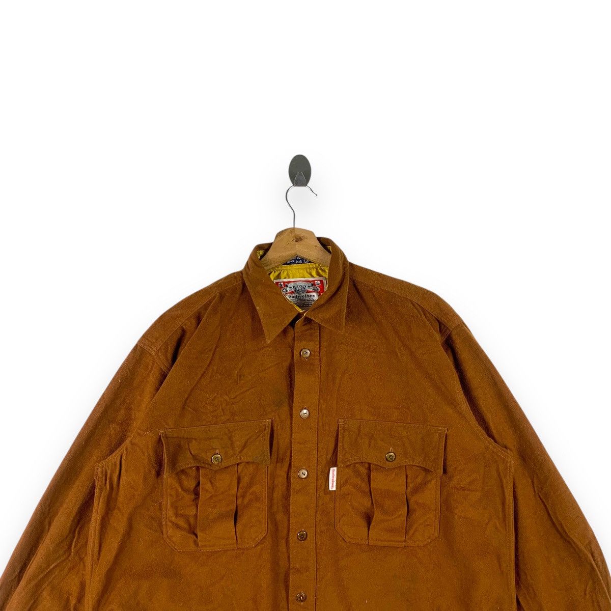 Budweiser Vintage BUDWEISER CHORE WORKER Suede Leather Jacket Work Size US L / EU 52-54 / 3 - 2 Thumbnail