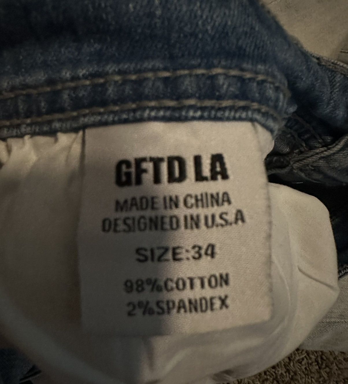 Other GFTD LA Denim “David” size 34 New in bag with tags Size US 34 / EU 50 - 6 Thumbnail