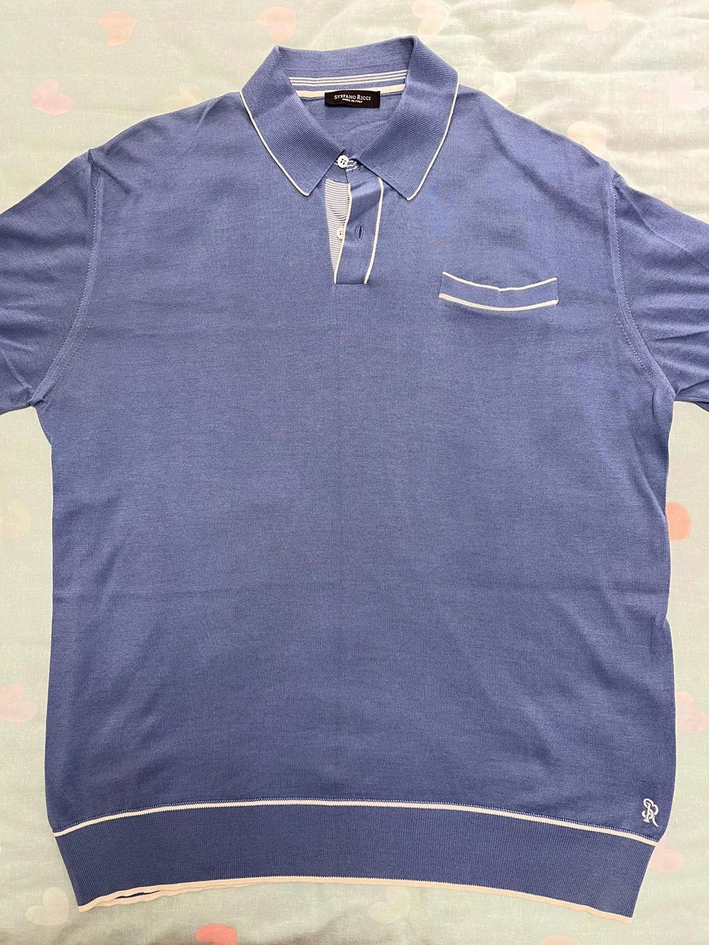 Stefano Ricci Stefano Ricci Basic Polo Shirt Blue XXL 9/10 Size US XL / EU 56 / 4 - 1 Thumbnail