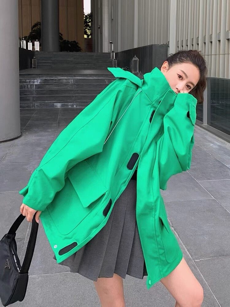 Balenciaga Balenciaga 18fw Green Swing Parka Size US M / EU 48-50 / 2 - 6 Thumbnail
