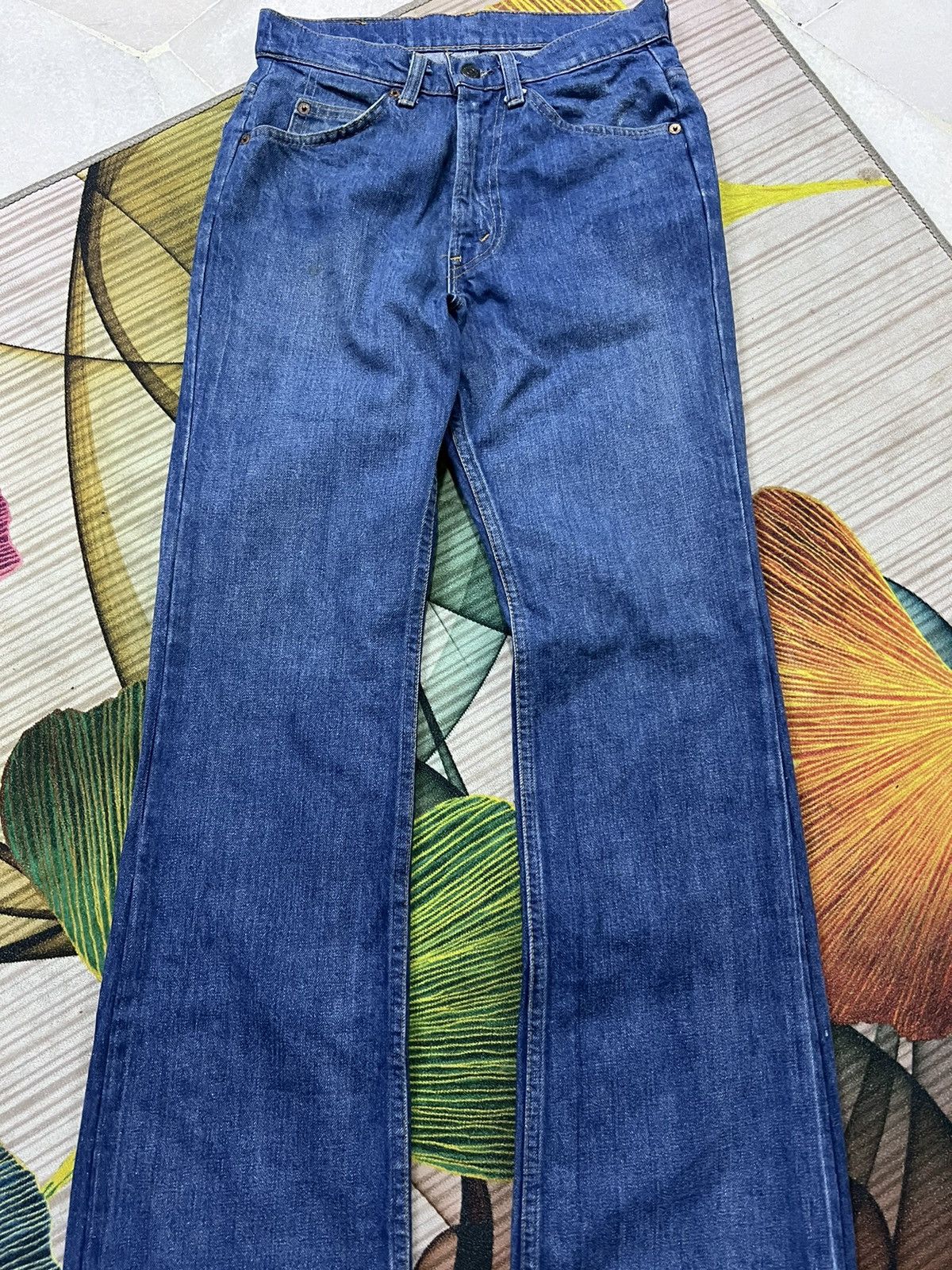 Levi's × Levi's Made & Crafted × Levi's Vintage Clothing FLARE💥VINTAGE 80’s LEVIS 517 ORANGE TAB BUTTON #8 Size US 27 - 3 Thumbnail