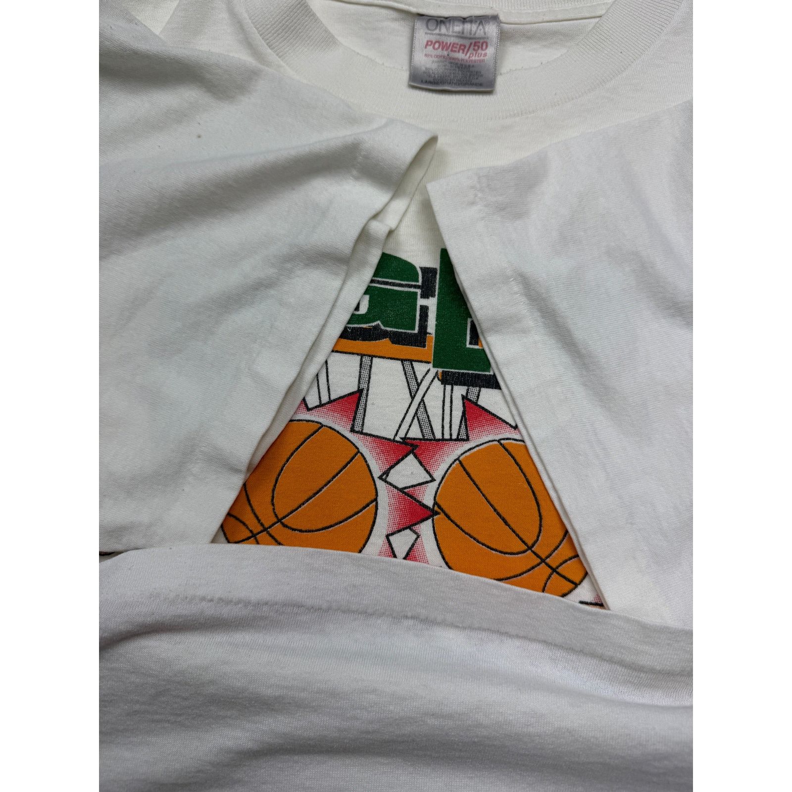 Vintage Vintage 90s Argent Inferno Basketball Flames Sports Tee L Size US L / EU 52-54 / 3 - 5 Thumbnail