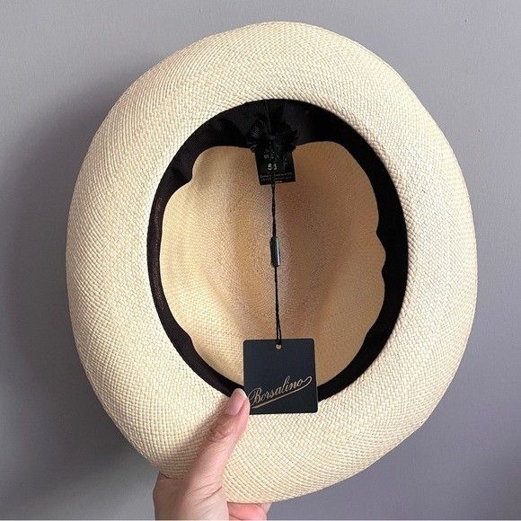 Borsalino Borsalino Straw Panama Hat - made in Italy, NWTs 🇮🇹 Size ONE SIZE - 10 Thumbnail