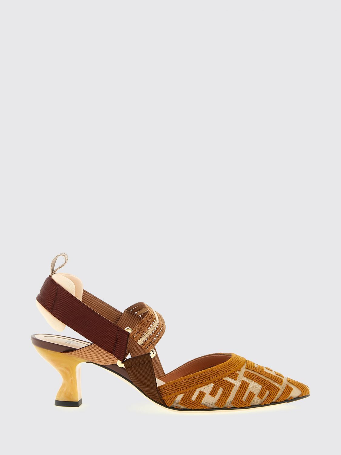 Fendi Fendi Pump Woman Brown Size US 6 / IT 36 - 1 Thumbnail