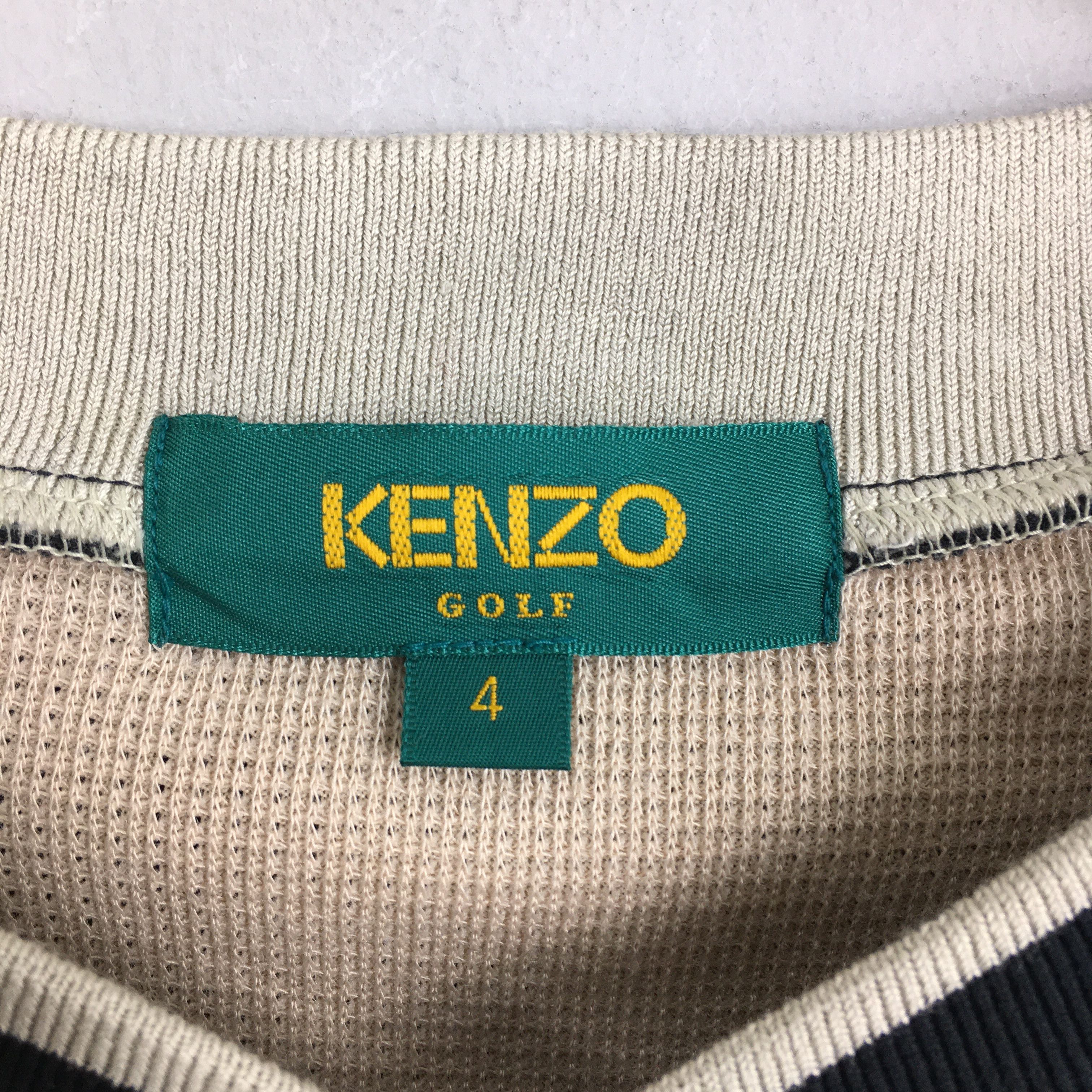 Kenzo × Vintage Vintage Kenzo Golf Black Sweater Large Size US L / EU 52-54 / 3 - 4 Thumbnail
