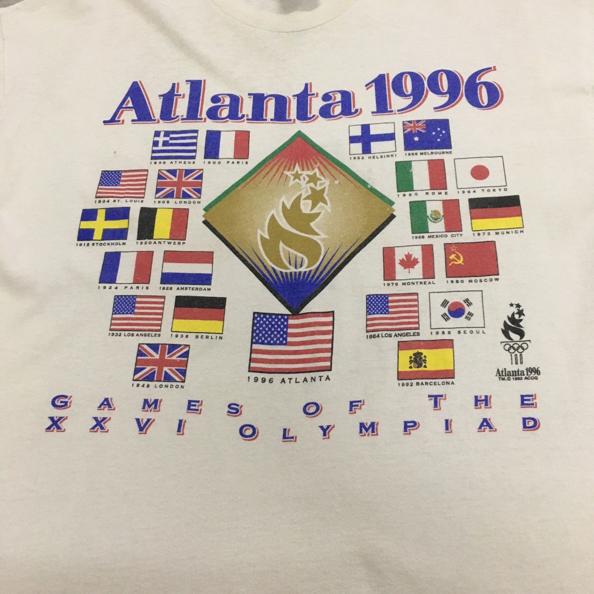 Hanes × USA Olympics × Vintage Vintage 1996 Atlanta Olympic Tee Size US L / EU 52-54 / 3 - 4 Thumbnail