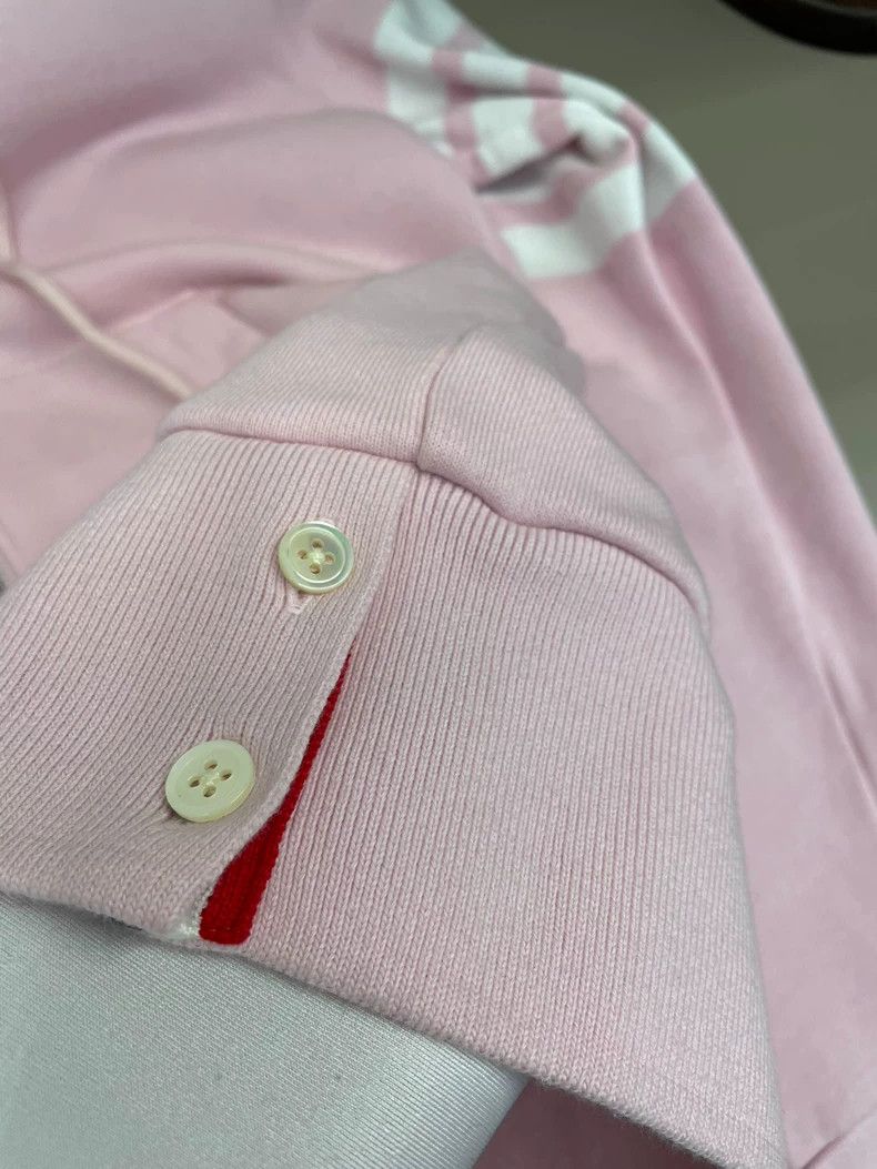 Thom Browne Thom Browne Cherry blossom pink cotton hooded hoodie Size XS / US 0-2 / IT 36-38 - 9 Thumbnail