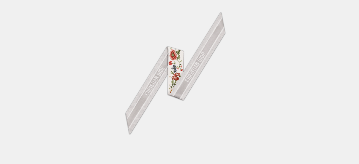 Dior o1w1db10424 Size: OS Dior Fleurs Mitzah Scarf in Multicolor Size ONE SIZE - 2 Thumbnail