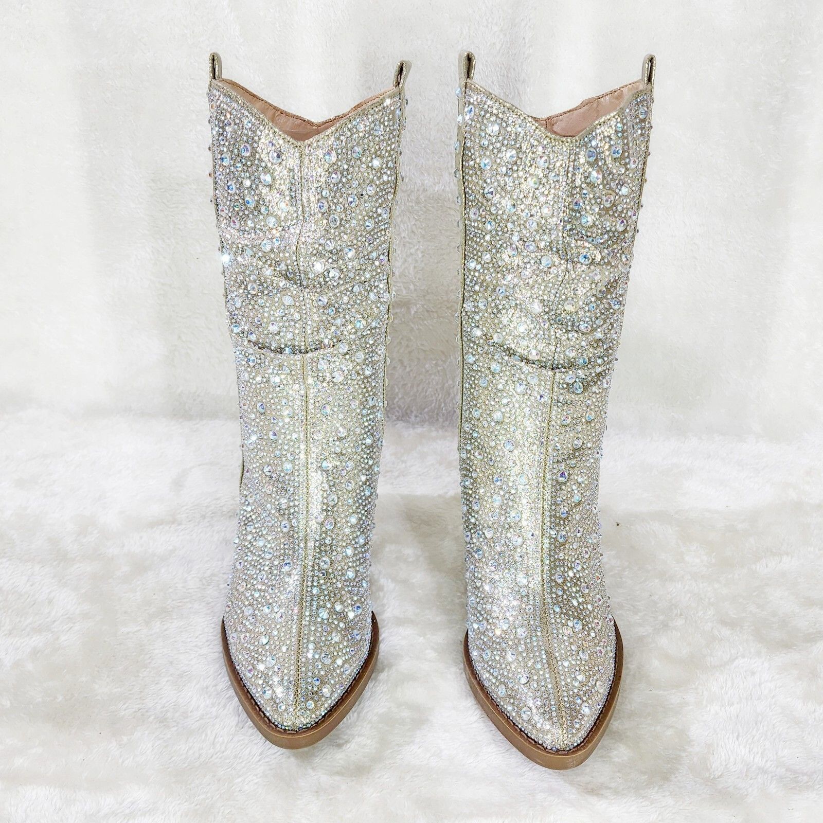 Other Angel Riders Rhinestones Country Glam Western Cowgirl Slouch Size US 6.5 / IT 36.5 - 8 Thumbnail
