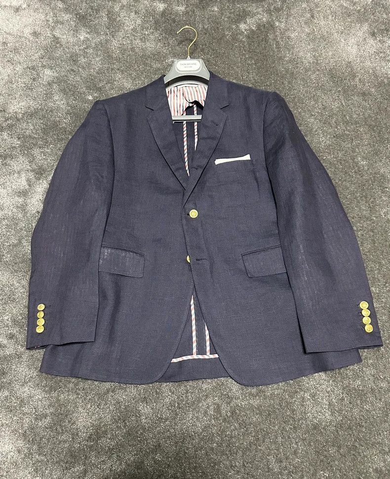 Thom Browne Thom Browne size3 Flax suit jacket suit Size 40S - 1 Thumbnail