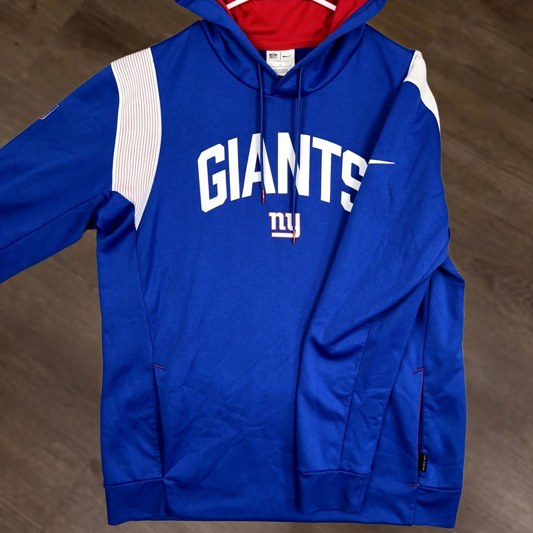 Nike Nike New York Giants Therma-Fit Hoodie Mens Large Blue Football Sweatshirt Size US L / EU 52-54 / 3 - 1 Thumbnail