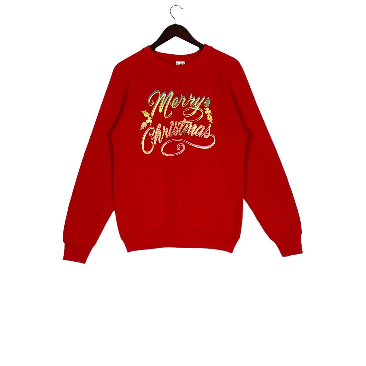 image of Archival Clothing x Fruit Of The Loom Vintage Merry Christmas Sweatshirt Fruit Of The Loom Usa in R