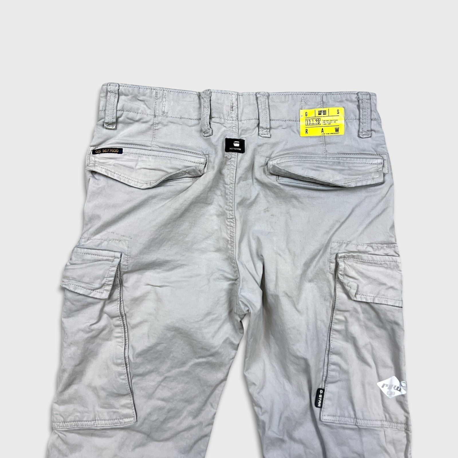 G-Star G Star Raw 3301 Pants 32x27 Straight Utility Cargo Trousers Size US 32 / EU 48 - 6 Thumbnail
