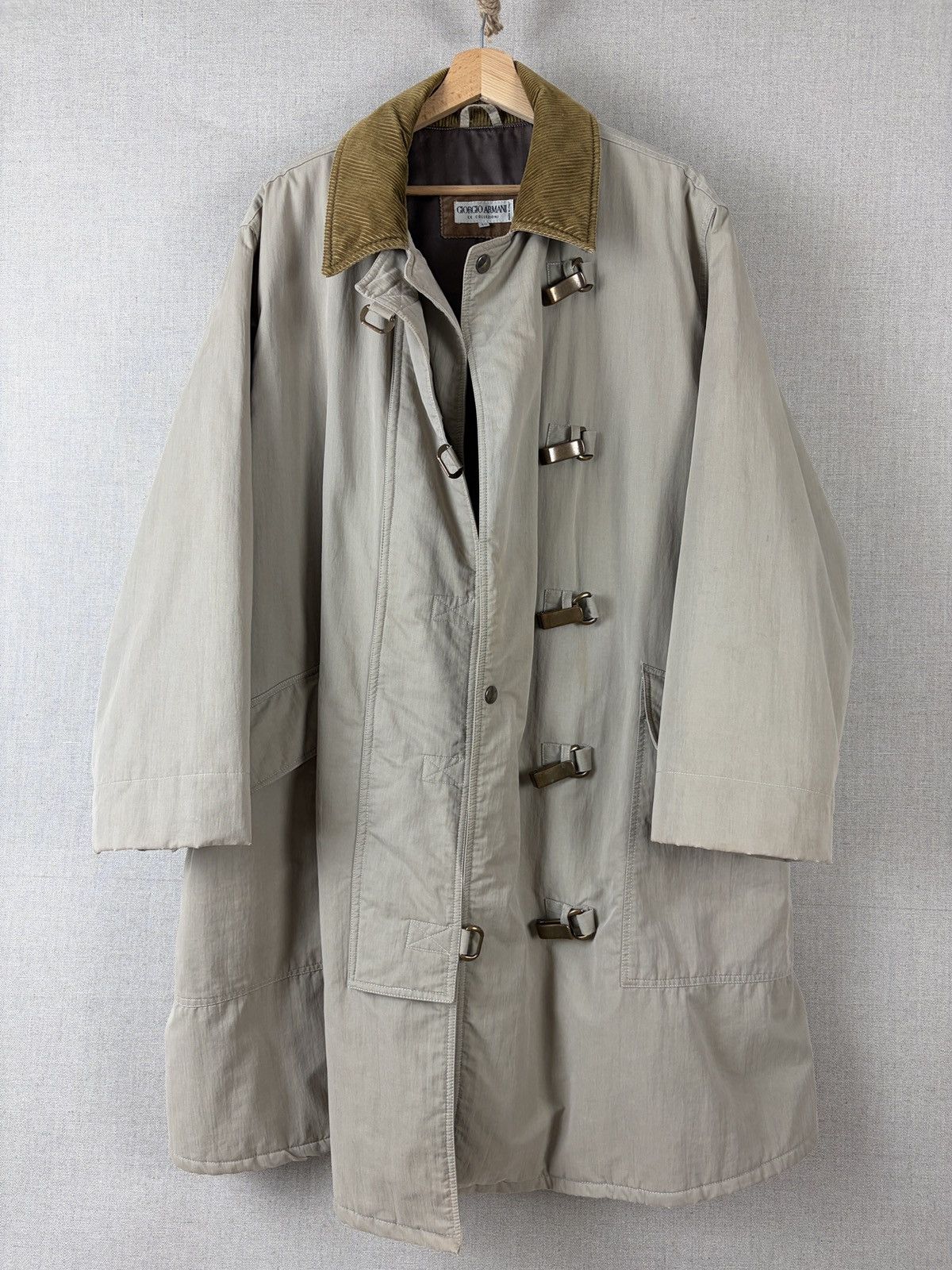 Giorgio Armani Giorgio Armani Fireman Coat Vintage 1980s 1990s metal straps Size US M / EU 48-50 / 2 - 3 Thumbnail