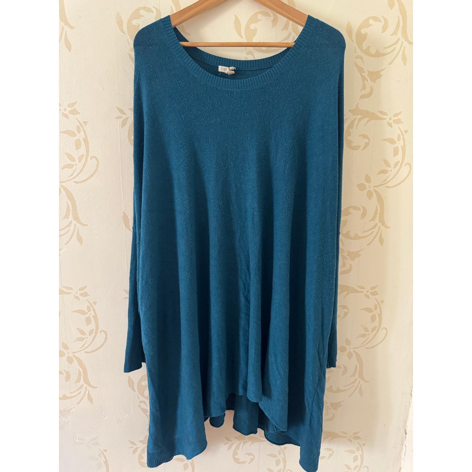 Luxe Eileen Fisher Ladies 2X Teal Sweater Size S / US 4 / IT 40 - 1 Thumbnail