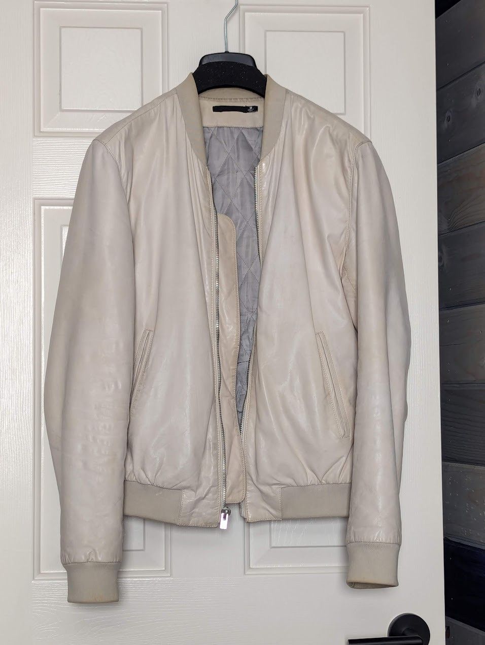 Blk Dnm Leather Bomber Jacket Size US M / EU 48-50 / 2 - 1 Thumbnail