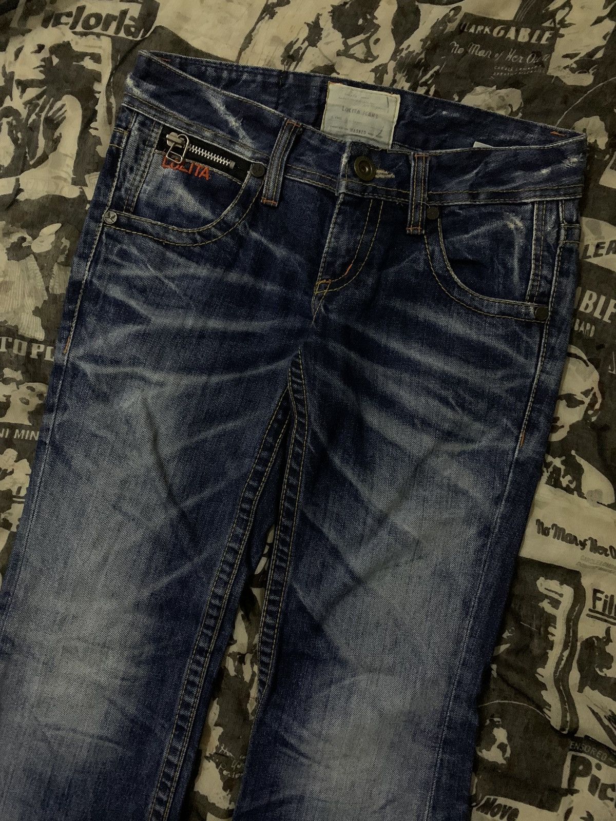 Hysteric Glamour 💥 Japanese Flare Lolita Yoshitomo Nara Denim Size 30" / US 8 / IT 44 - 5 Thumbnail