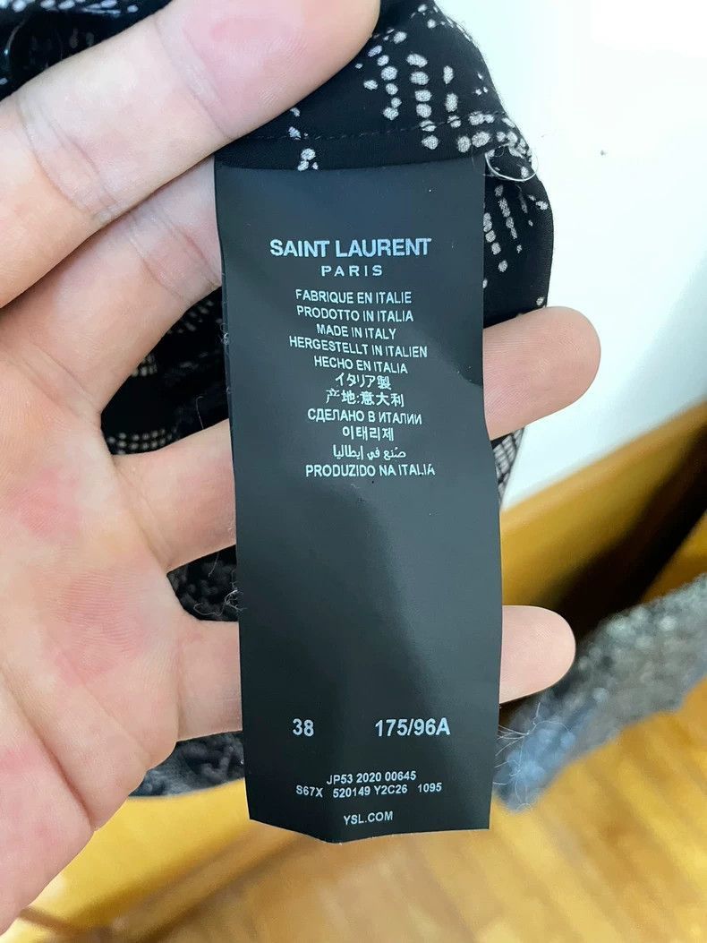 Saint Laurent Paris Saint Laurent Paris Saint Laurent Long Sleeve Silk Shirt-2 Size US S / EU 44-46 / 1 - 4 Thumbnail