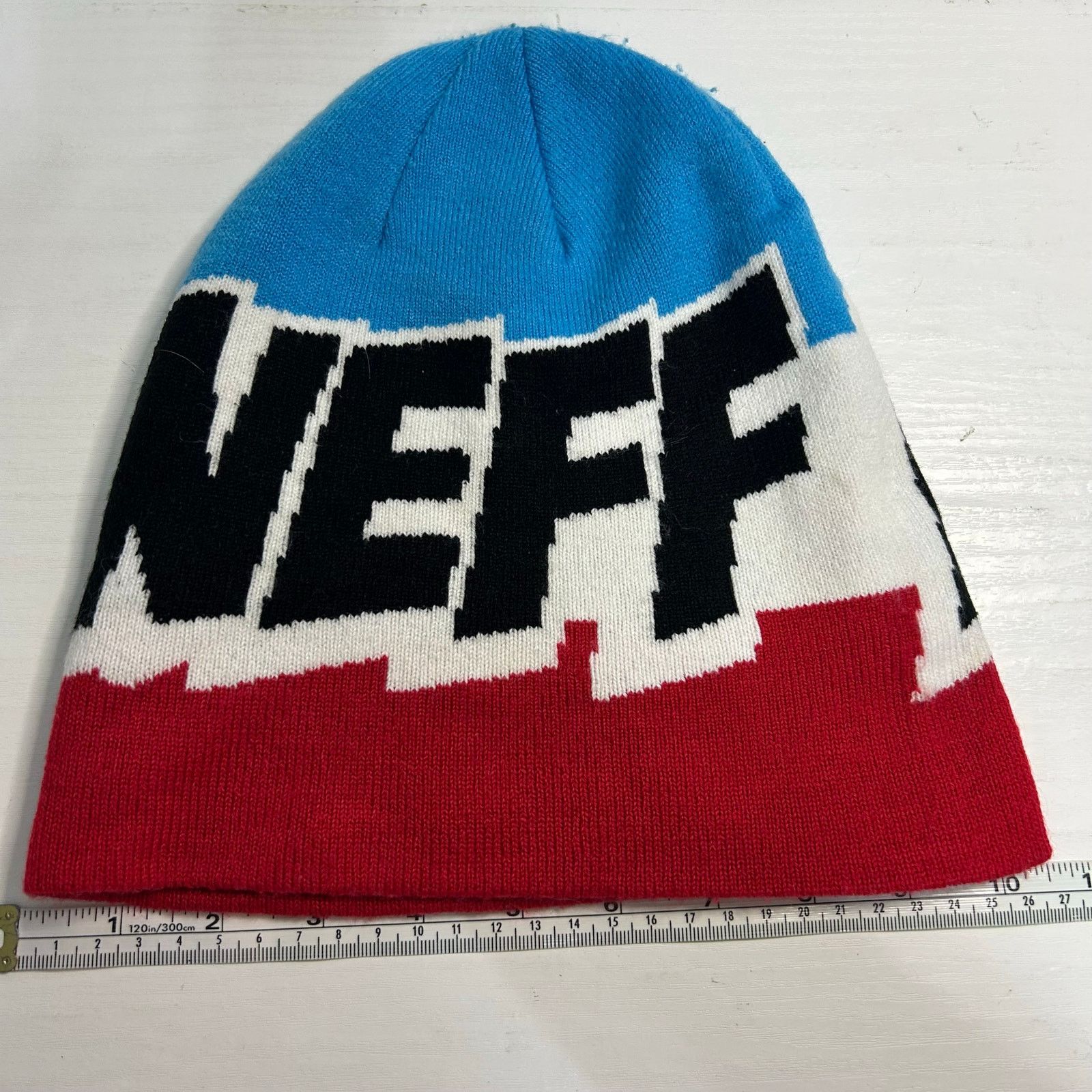 NEFF NEFF Cartoon Logo Beanie Blue Red White OSFA Size ONE SIZE - 2 Thumbnail