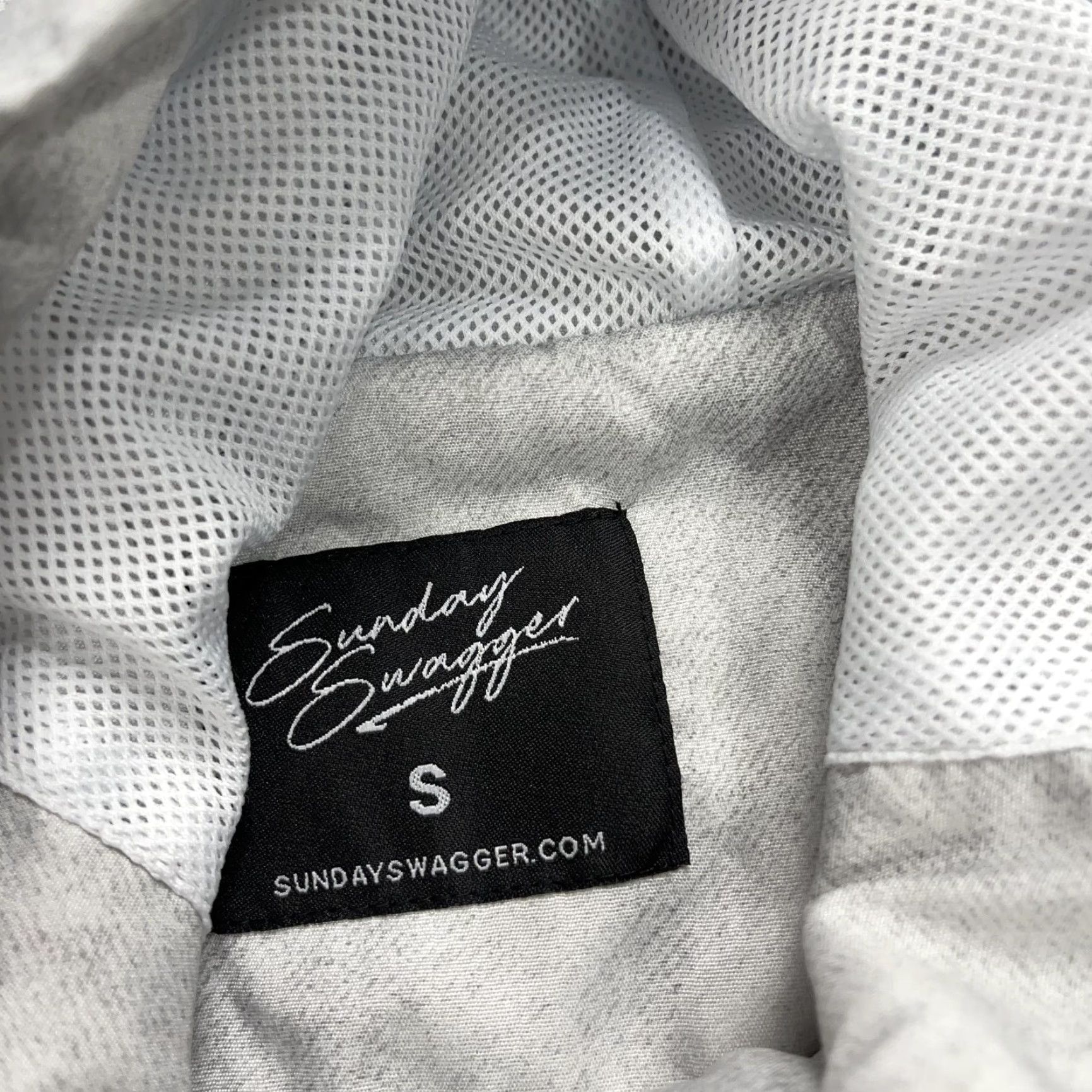 Vintage Sunday Swagger Golf Jacket Mens Small Gray Full Zip Hooded Windbreaker Abstract Shirt Size US S / EU 44-46 / 1 - 4 Thumbnail