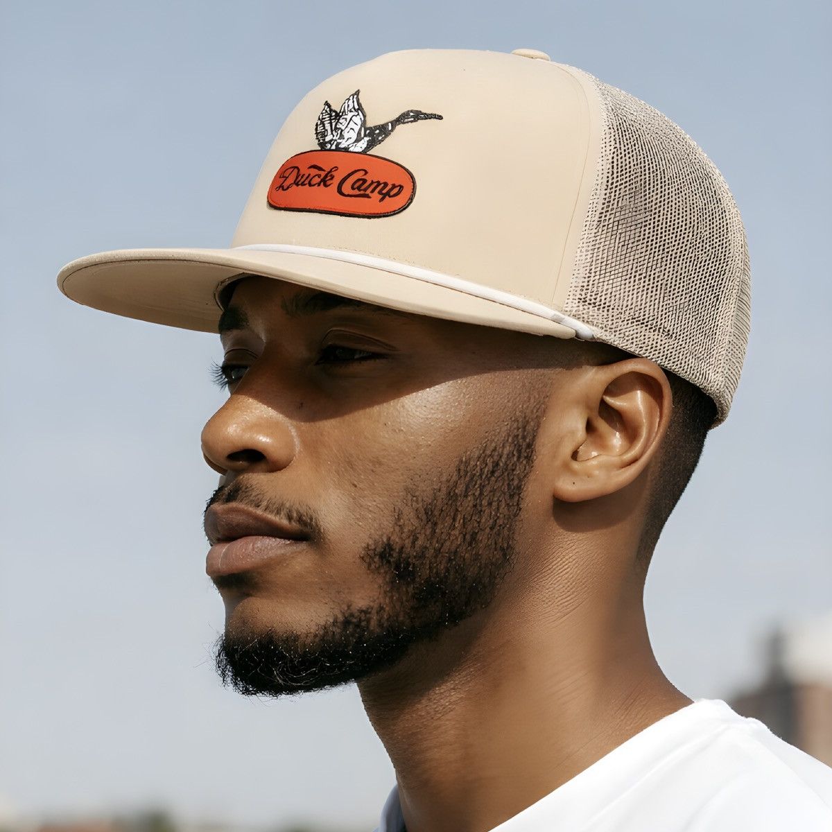 Other Duck Camp Men’s Beige Retro Trucker Hat Sz OS Size ONE SIZE - 1 Thumbnail