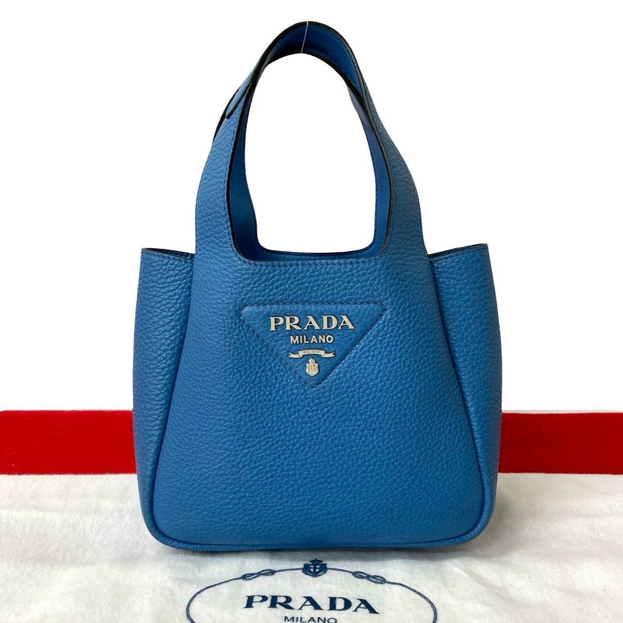 Prada Prada Handbag Blue Leather Size ONE SIZE - 1 Thumbnail
