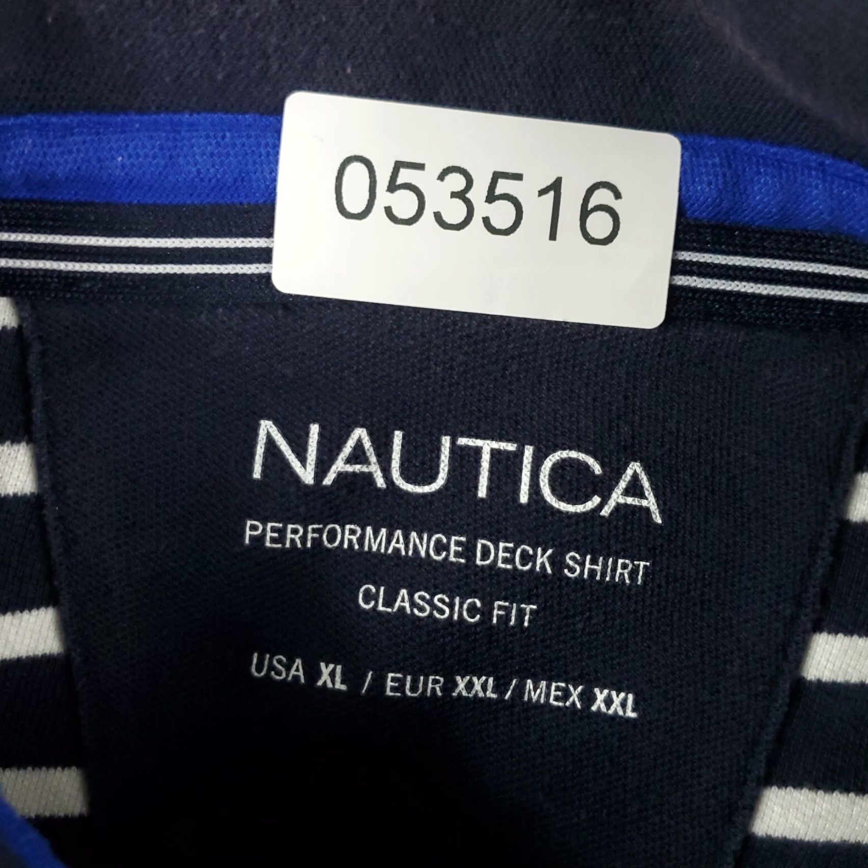 Nautica Nautica Polo Shirt Mens XL Blue Striped Casual Short Sleeve Activewear Size US XL / EU 56 / 4 - 6 Thumbnail