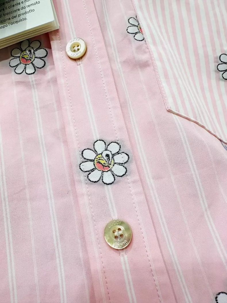 Gucci Gucci Size 36 Shirt 24 new flower logo pink shirt 2501-Next Size US XXS / EU 40 - 6 Thumbnail