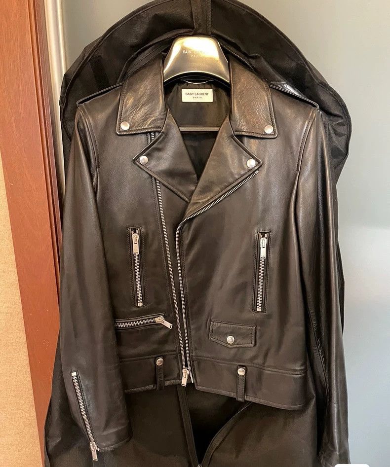 Saint Laurent Paris saint Laurent parisLeather Garment jacket 2503-Nextarrow Size US M / EU 48-50 / 2 - 1 Thumbnail