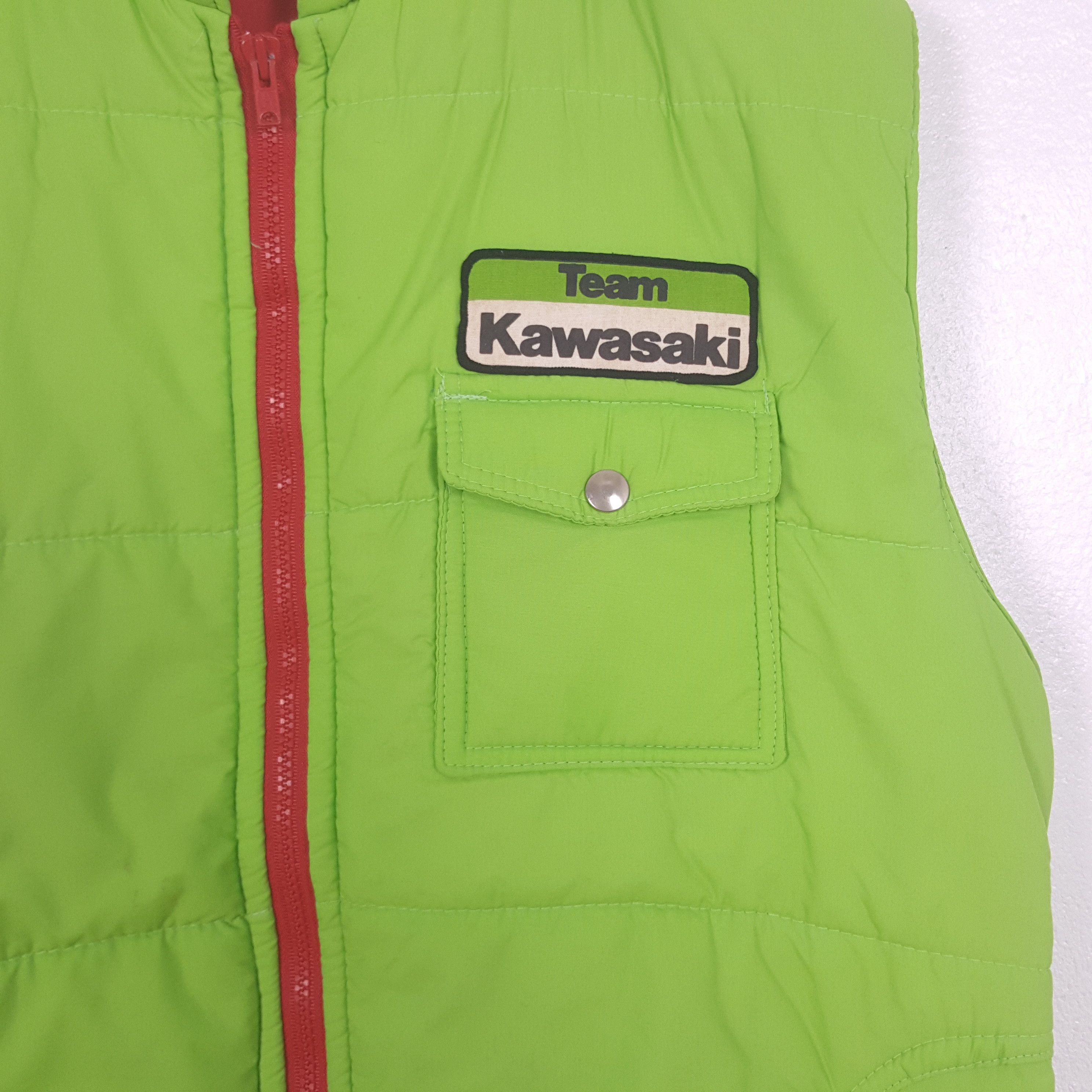 Japanese Brand Vintage Kawasaki Japanese Racing Bikers Vest Jacket C306N27 Size US M / EU 48-50 / 2 - 2 Thumbnail