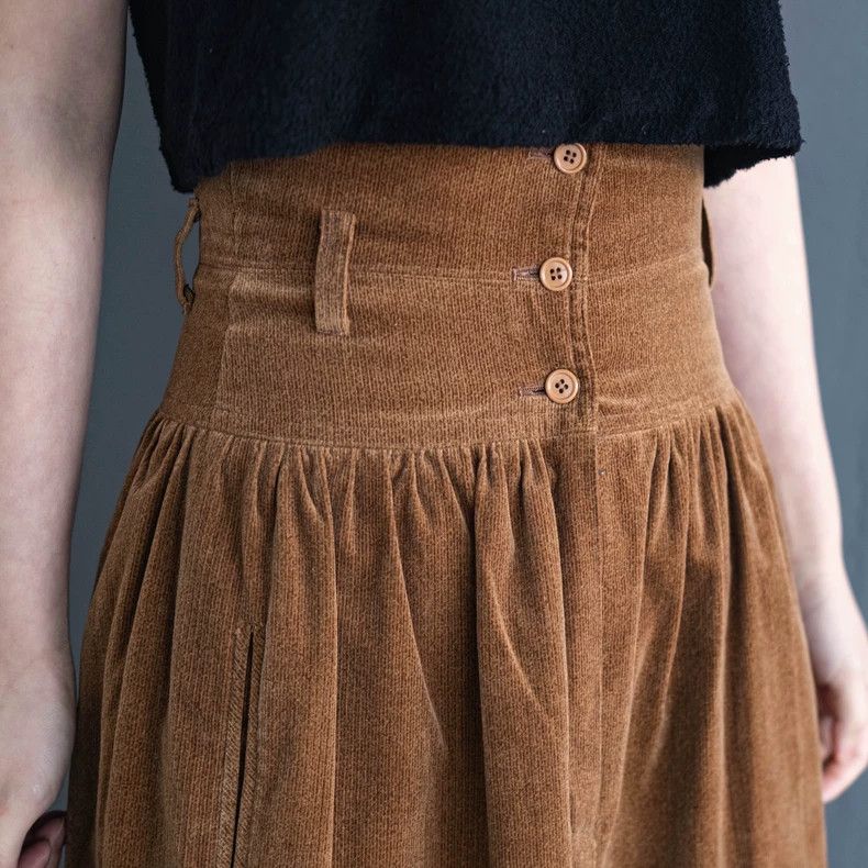 Kenzo KENZO Brown suede high waist skirt vintage Size 27" / US 4 / IT 40 - 8 Thumbnail