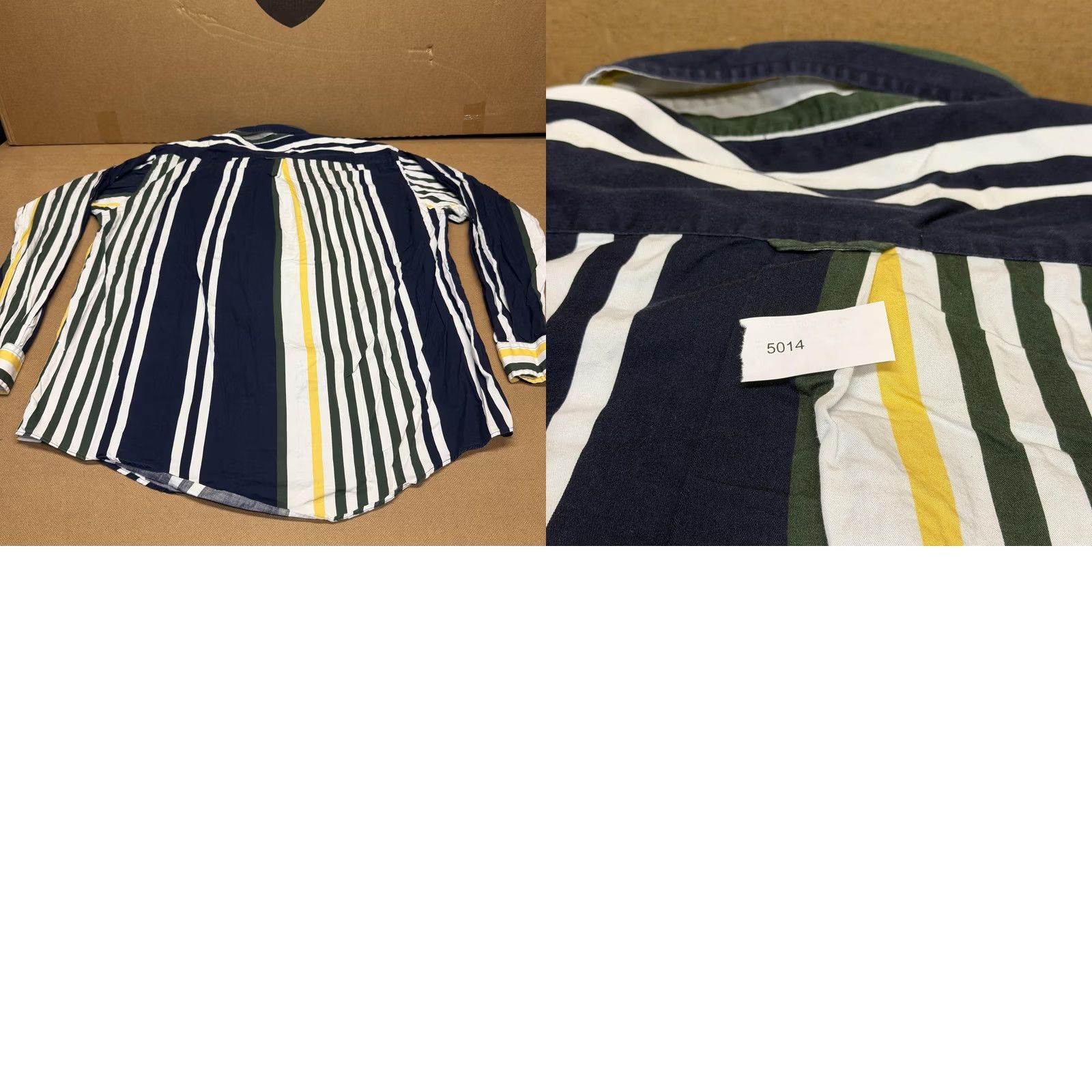 Nautica Nautica Shirt Mens XL Multicolor Vertical Stripe Cotton Button-Up Long Sleeve Size US XL / EU 56 / 4 - 8 Thumbnail
