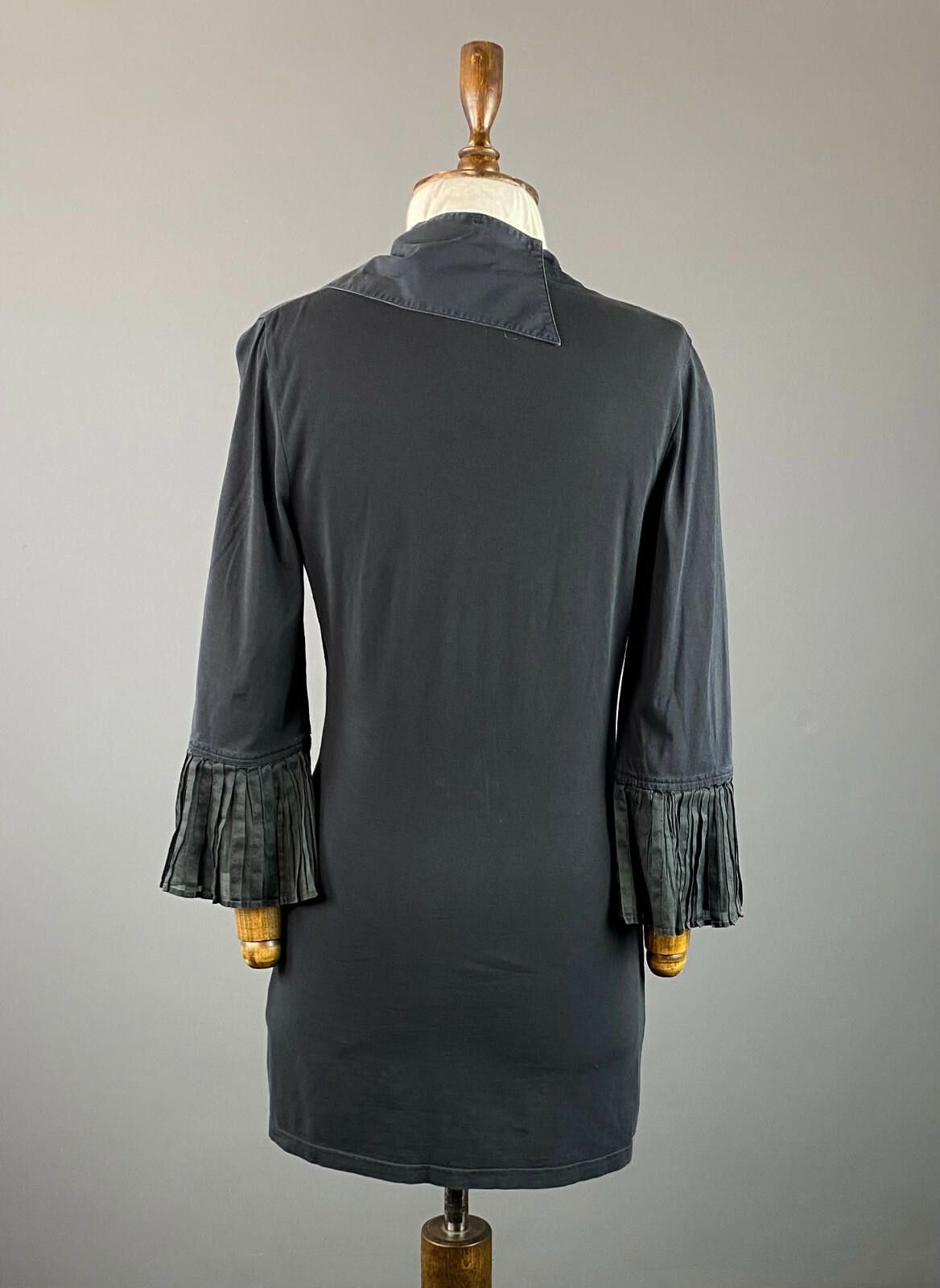 Designer Ladies Anne Fontaine Black V-Neck A-Line Dress Size 38 Size M / US 6-8 / IT 42-44 - 5 Thumbnail