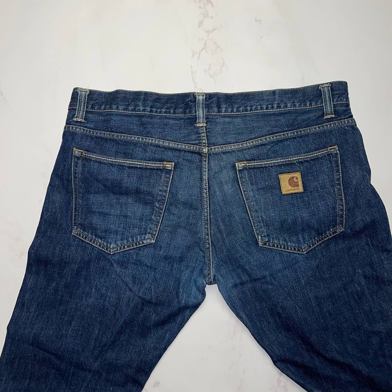 Carhartt Carhartt Vintage Buccaneer pants Denim Jeans Leather Logo Size US 38 / EU 54 - 5 Thumbnail