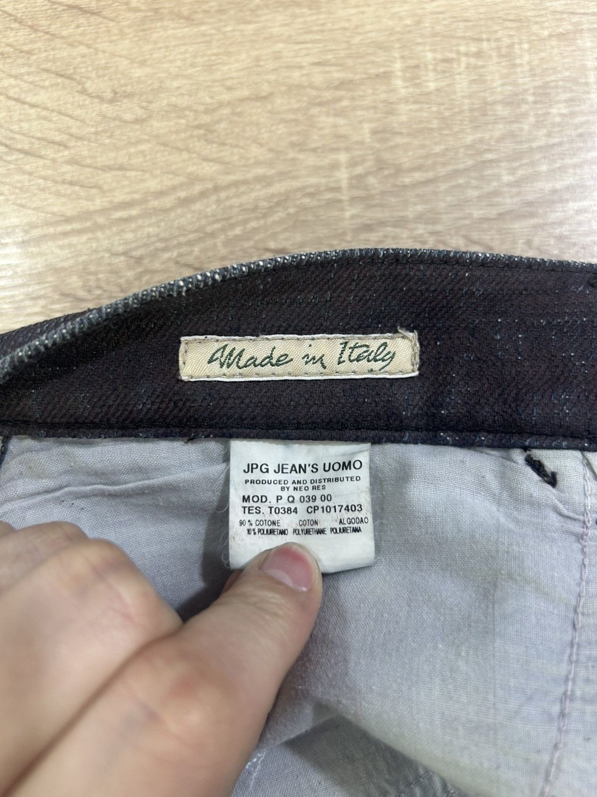Jean Paul Gaultier Archive JPG Waxed Denim Jeans Size US 30 / EU 46 - 7 Thumbnail