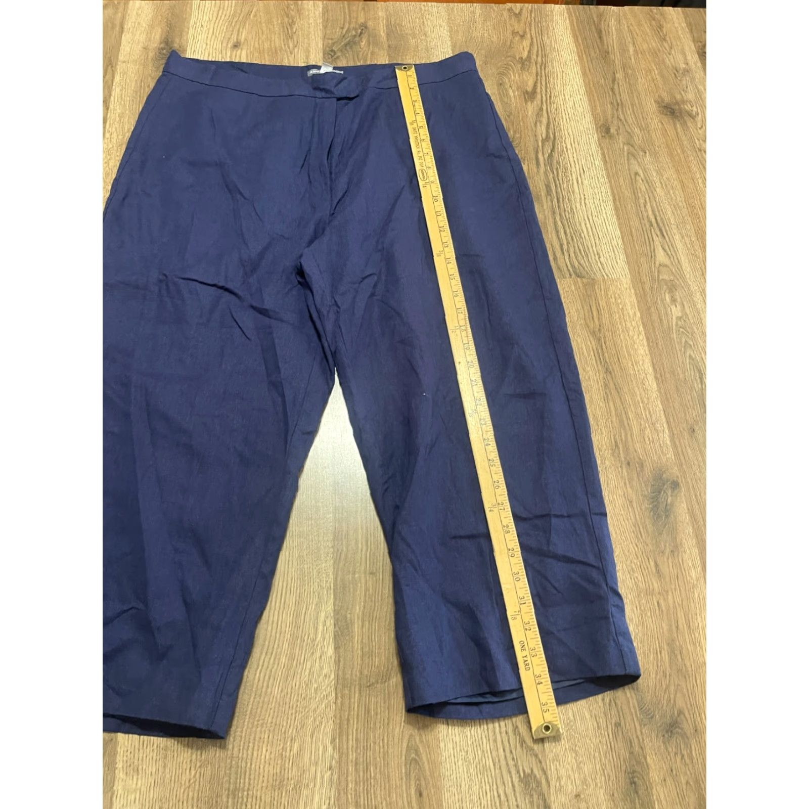 Vintage Jessica London Pants Women's Plus Size 16W Blue Capri Size 38" / US 16 / IT 52 - 6 Thumbnail
