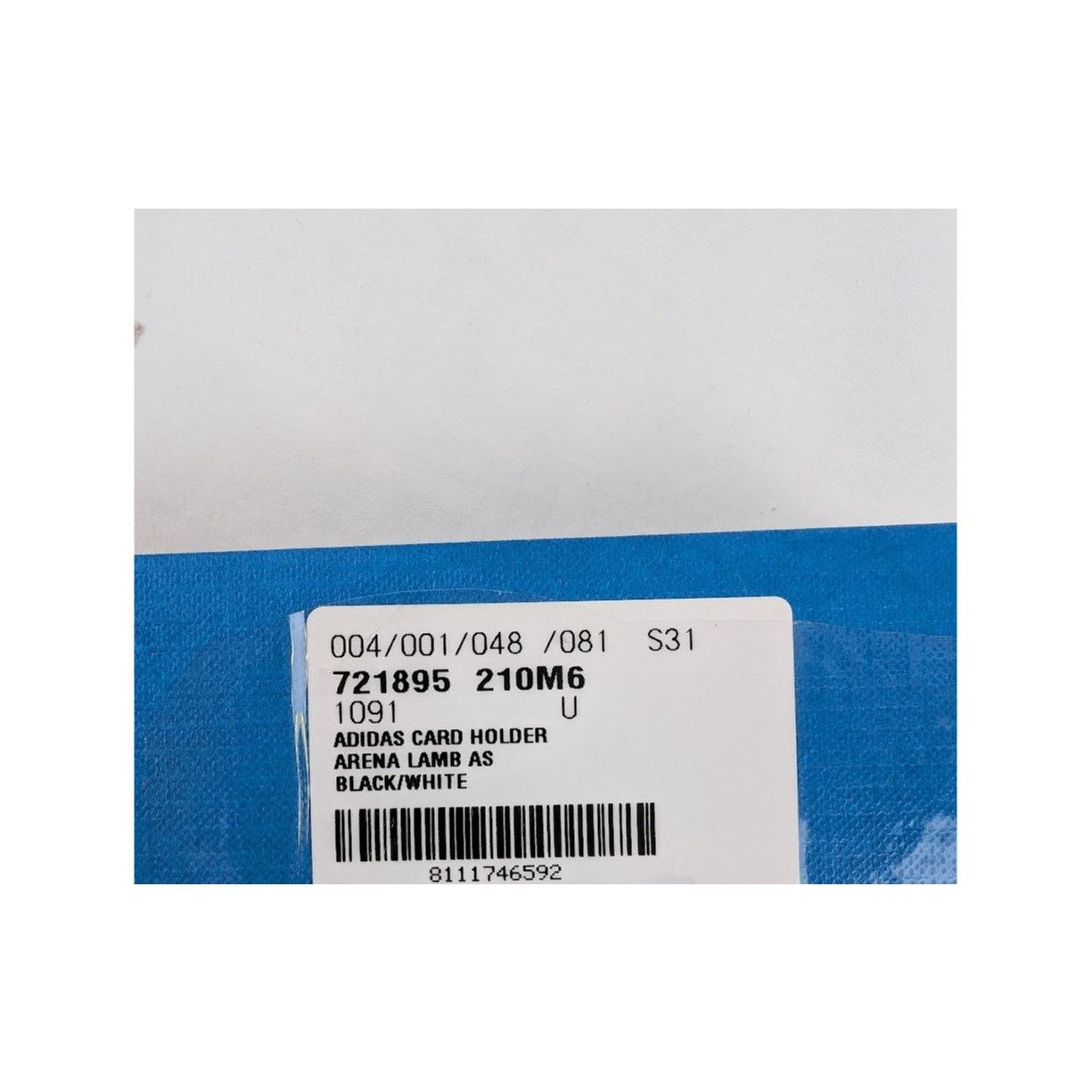 Adidas × Balenciaga o1rshd1 Size: OS / Arena Lamb Card Holder Black/White Size ONE SIZE - 7 Thumbnail